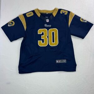Vintage Nike Stitched On Field Los Angeles Rams Gurley II Jersey Mens 52